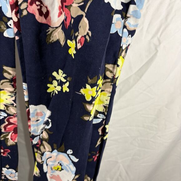 Old Navy Harper Floral Ankle Pants Women's Size 4 Slim Fit Workwear Trousers - Picture 4 of 16